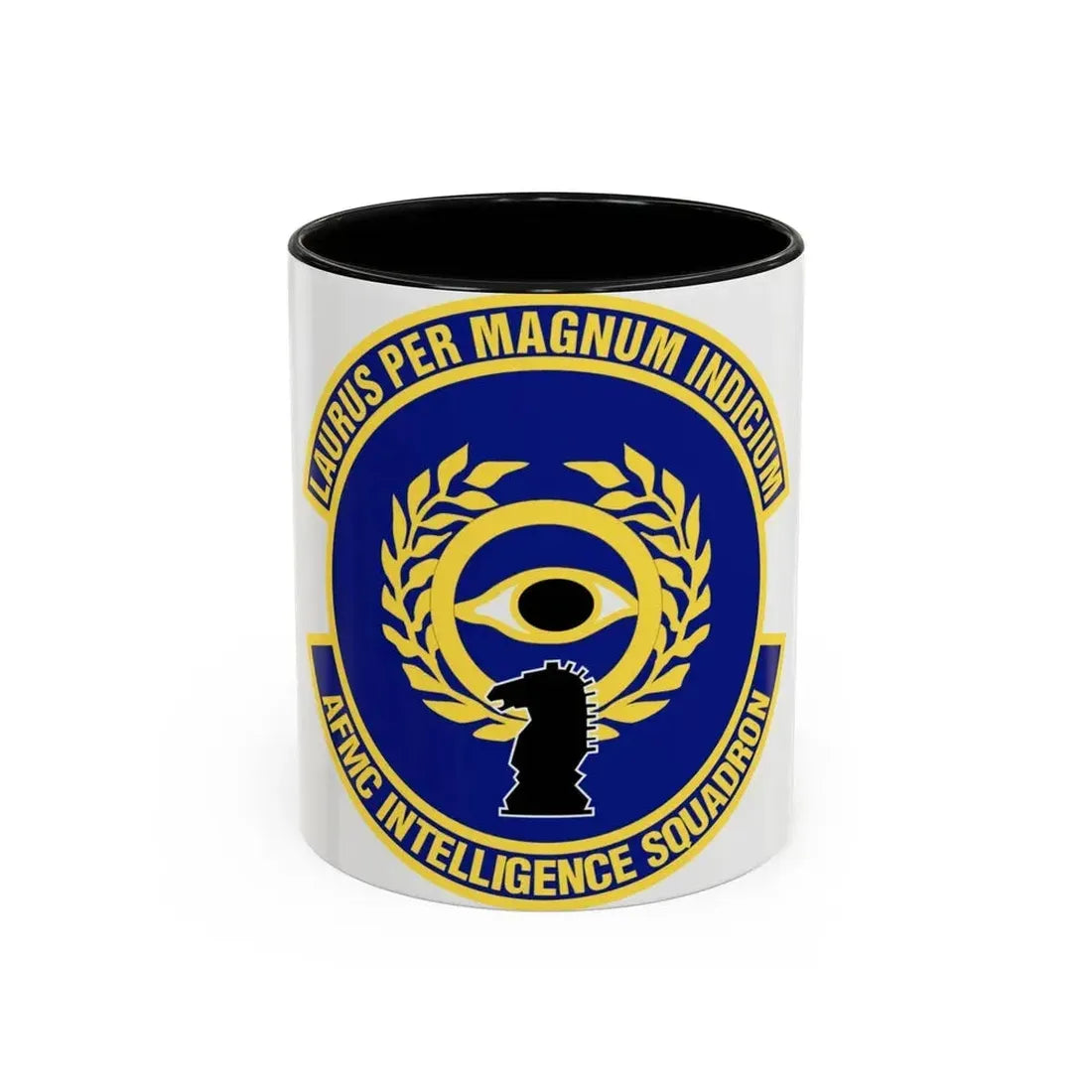 Air Force Materiel Command Intelligence Squadron (U.S. Air Force) Accent Coffee Mug 11oz Black - Go Mug Yourself