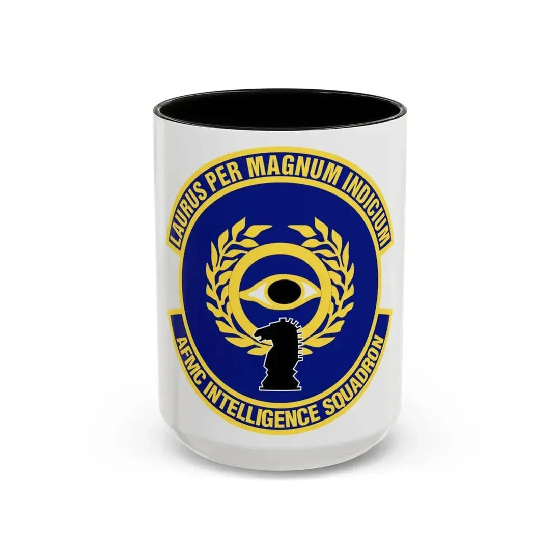Air Force Materiel Command Intelligence Squadron (U.S. Air Force) Accent Coffee Mug 15oz Black - Go Mug Yourself