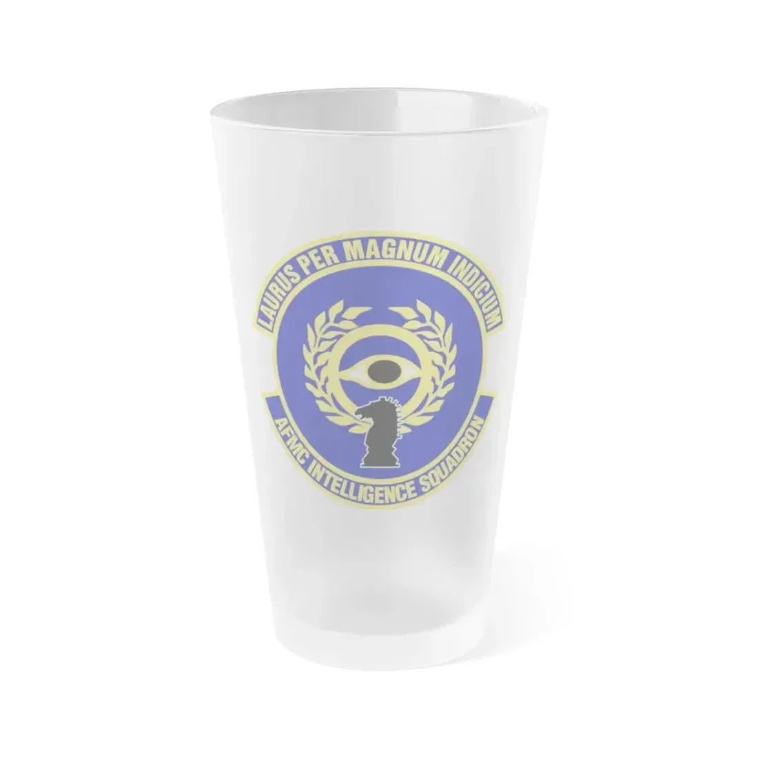 Air Force Materiel Command Intelligence Squadron (U.S. Air Force) Frosted Pint Glass 16oz Default Title - Go Mug Yourself