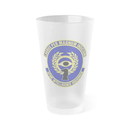 Air Force Materiel Command Intelligence Squadron (U.S. Air Force) Frosted Pint Glass 16oz Default Title - Go Mug Yourself