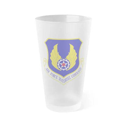 Air Force Materiel Command (U.S. Air Force) Frosted Pint Glass 16oz-Go Mug Yourself