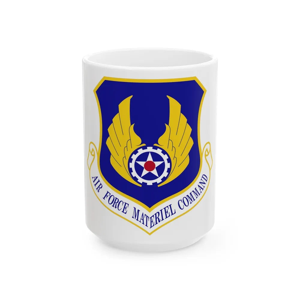 Air Force Materiel Command (U.S. Air Force) White Coffee Mug-15oz-Go Mug Yourself