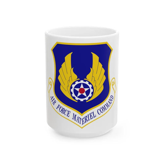 Air Force Materiel Command (U.S. Air Force) White Coffee Mug-15oz-Go Mug Yourself