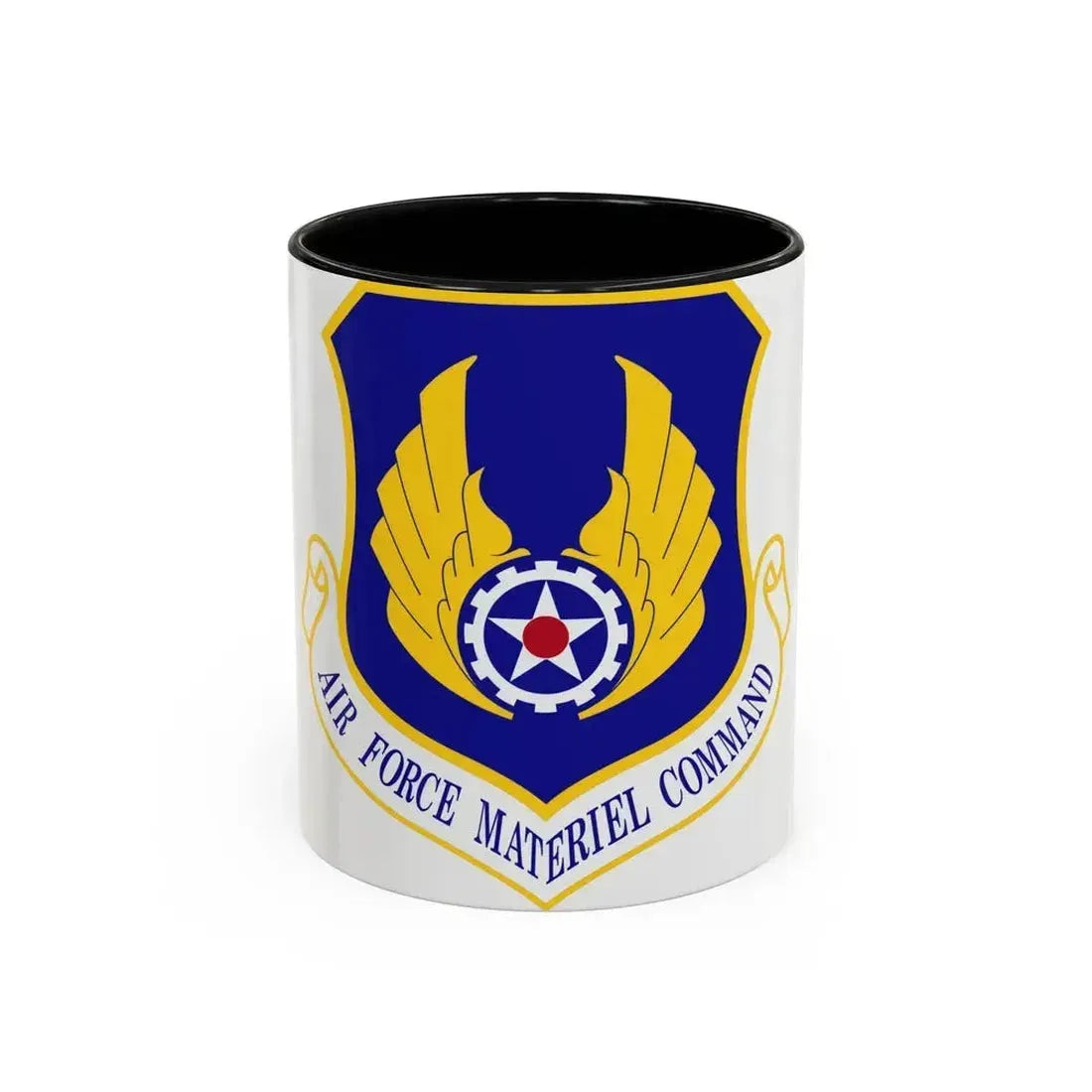 Air Force Materiel Command (U.S. Air Force) Accent Coffee Mug 11oz Black - Go Mug Yourself