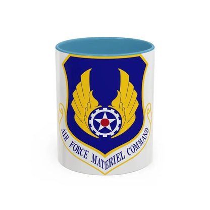 Air Force Materiel Command (U.S. Air Force) Accent Coffee Mug 11oz Light Blue - Go Mug Yourself