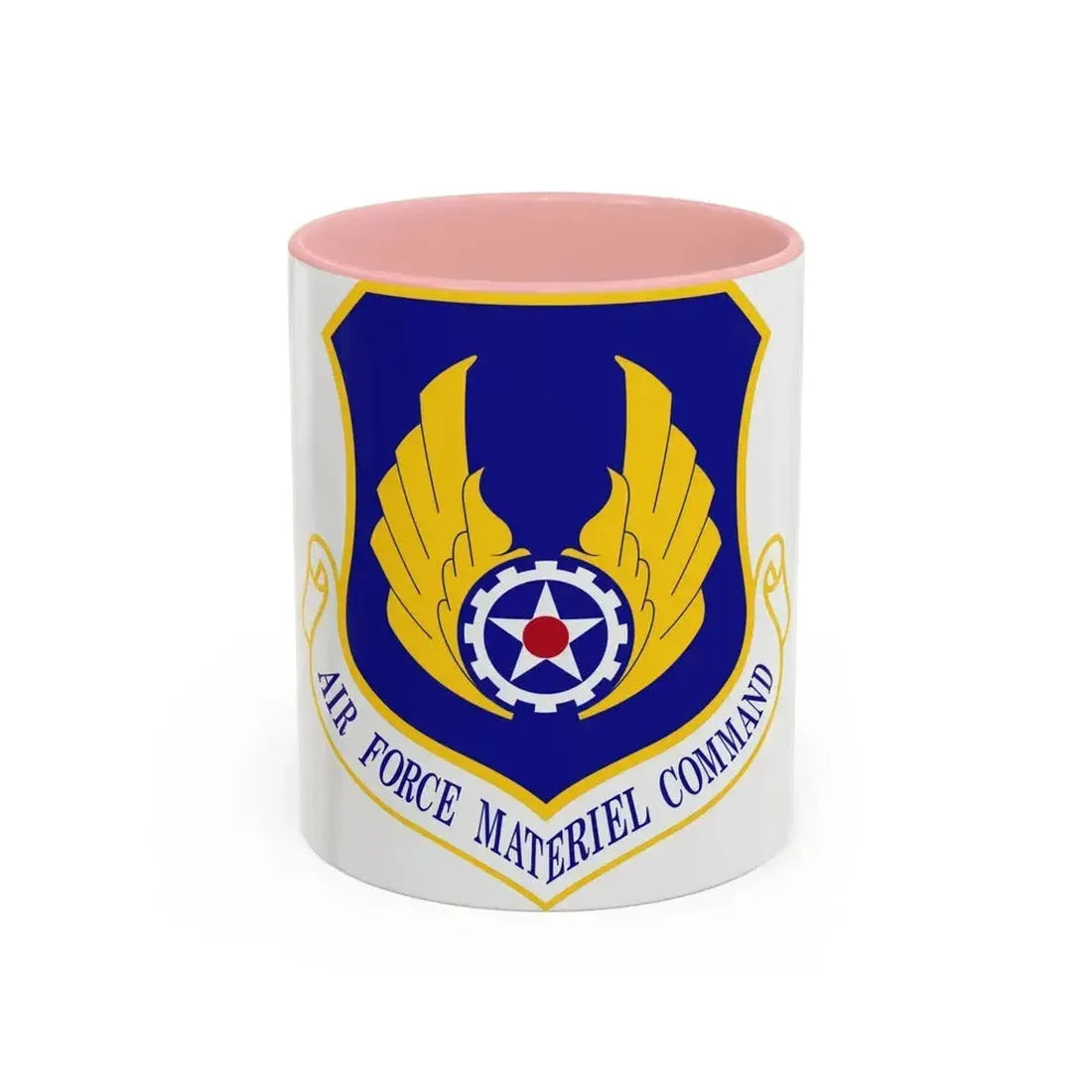 Air Force Materiel Command (U.S. Air Force) Accent Coffee Mug 11oz Pink - Go Mug Yourself