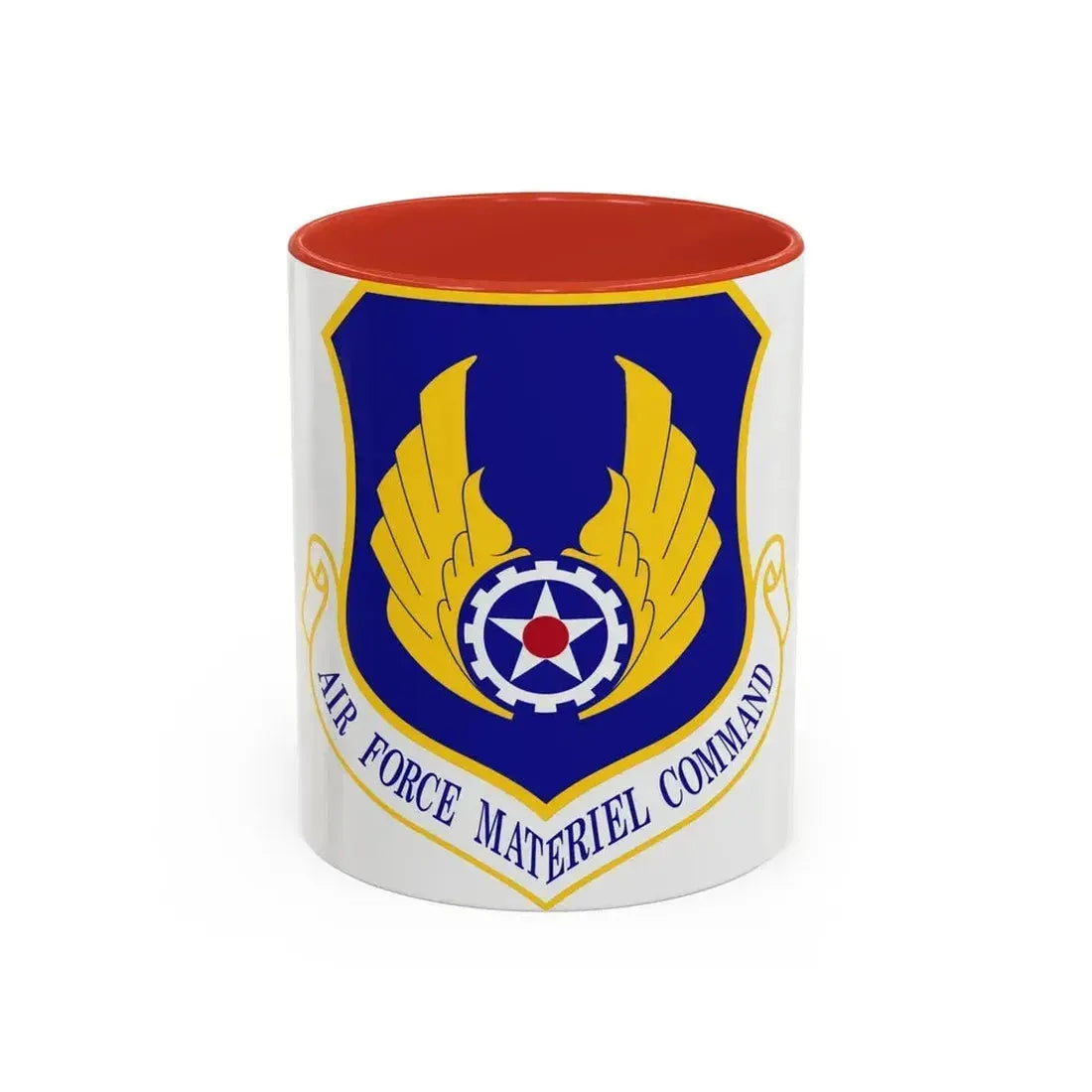 Air Force Materiel Command (U.S. Air Force) Accent Coffee Mug 11oz Red - Go Mug Yourself