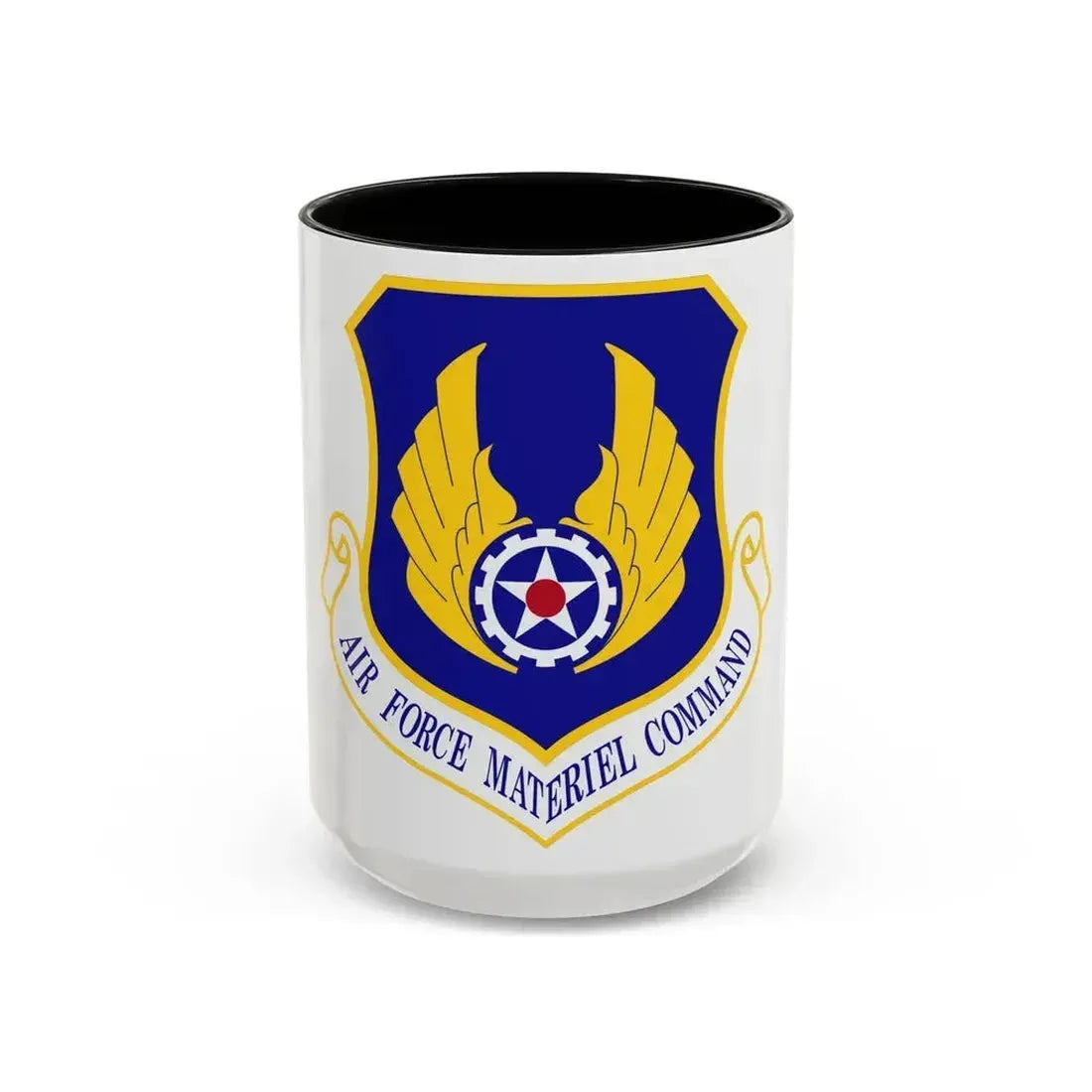 Air Force Materiel Command (U.S. Air Force) Accent Coffee Mug 15oz Black - Go Mug Yourself