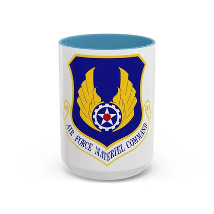 Air Force Materiel Command (U.S. Air Force) Accent Coffee Mug 15oz Light Blue - Go Mug Yourself