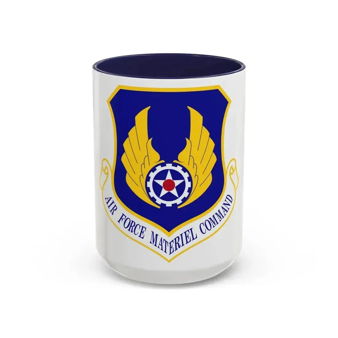 Air Force Materiel Command (U.S. Air Force) Accent Coffee Mug 15oz Navy - Go Mug Yourself