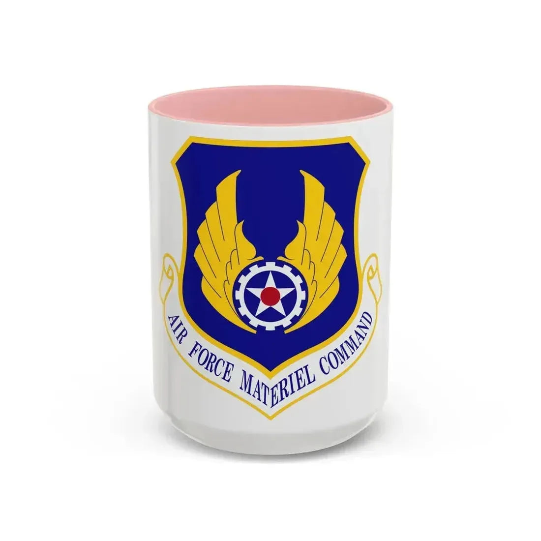 Air Force Materiel Command (U.S. Air Force) Accent Coffee Mug 15oz Pink - Go Mug Yourself