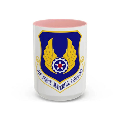 Air Force Materiel Command (U.S. Air Force) Accent Coffee Mug 15oz Pink - Go Mug Yourself