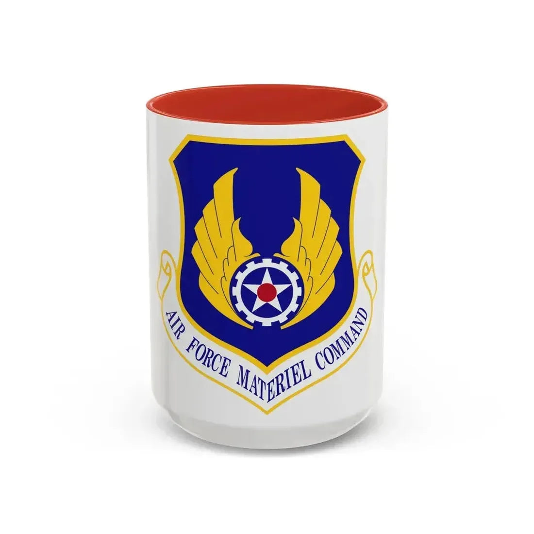 Air Force Materiel Command (U.S. Air Force) Accent Coffee Mug 15oz Red - Go Mug Yourself