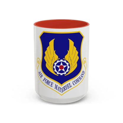 Air Force Materiel Command (U.S. Air Force) Accent Coffee Mug 15oz Red - Go Mug Yourself