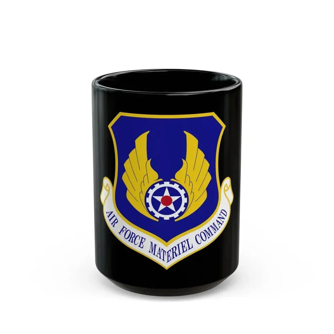 Air Force Materiel Command (U.S. Air Force) Black Coffee Mug 15oz - Go Mug Yourself