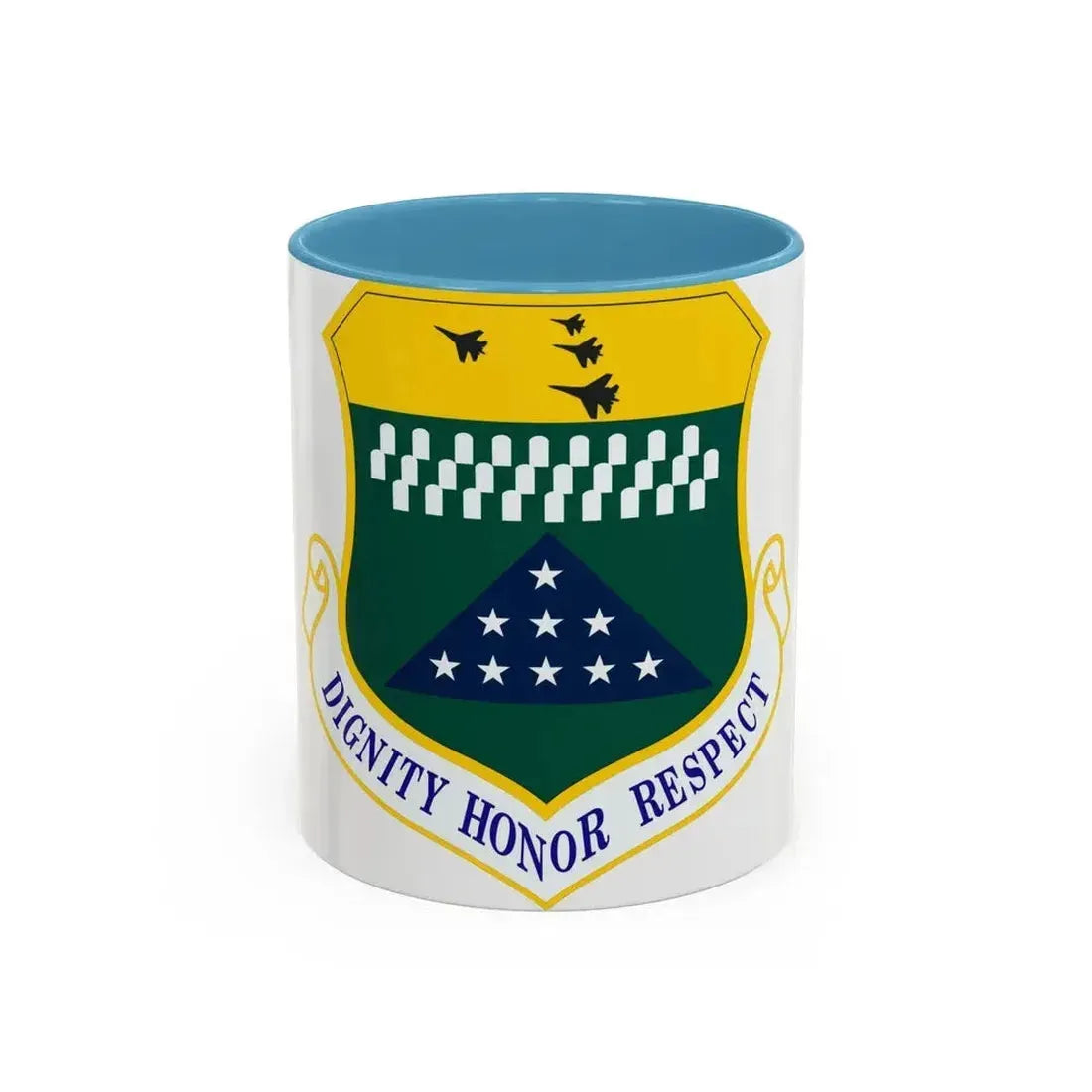 Air Force Mortuary Affairs Operations (U.S. Air Force) Accent Coffee Mug 11oz Light Blue - Go Mug Yourself