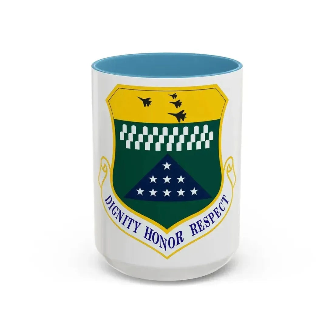 Air Force Mortuary Affairs Operations (U.S. Air Force) Accent Coffee Mug 15oz Light Blue - Go Mug Yourself