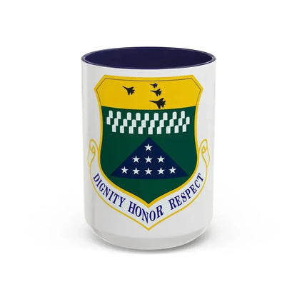 Air Force Mortuary Affairs Operations (U.S. Air Force) Accent Coffee Mug 15oz Navy - Go Mug Yourself