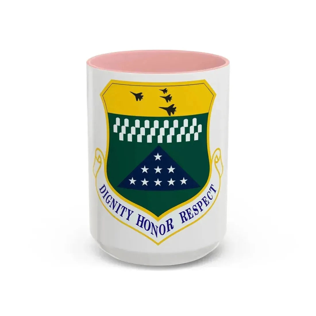 Air Force Mortuary Affairs Operations (U.S. Air Force) Accent Coffee Mug 15oz Pink - Go Mug Yourself