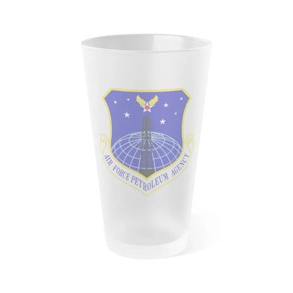 Air Force Petroleum Agency (U.S. Air Force) Frosted Pint Glass 16oz-Go Mug Yourself