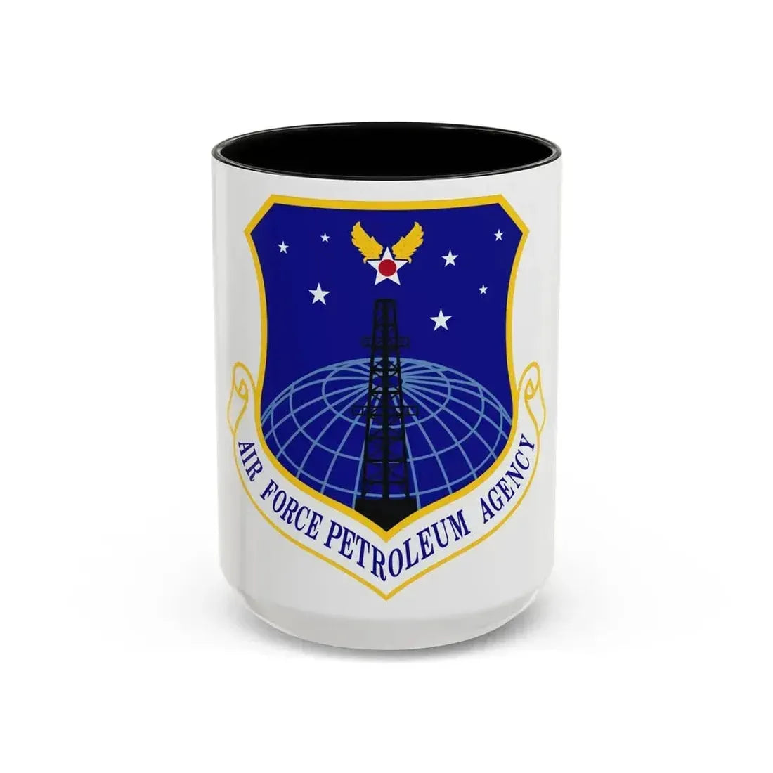 Air Force Petroleum Agency (U.S. Air Force) Accent Coffee Mug 15oz Black - Go Mug Yourself