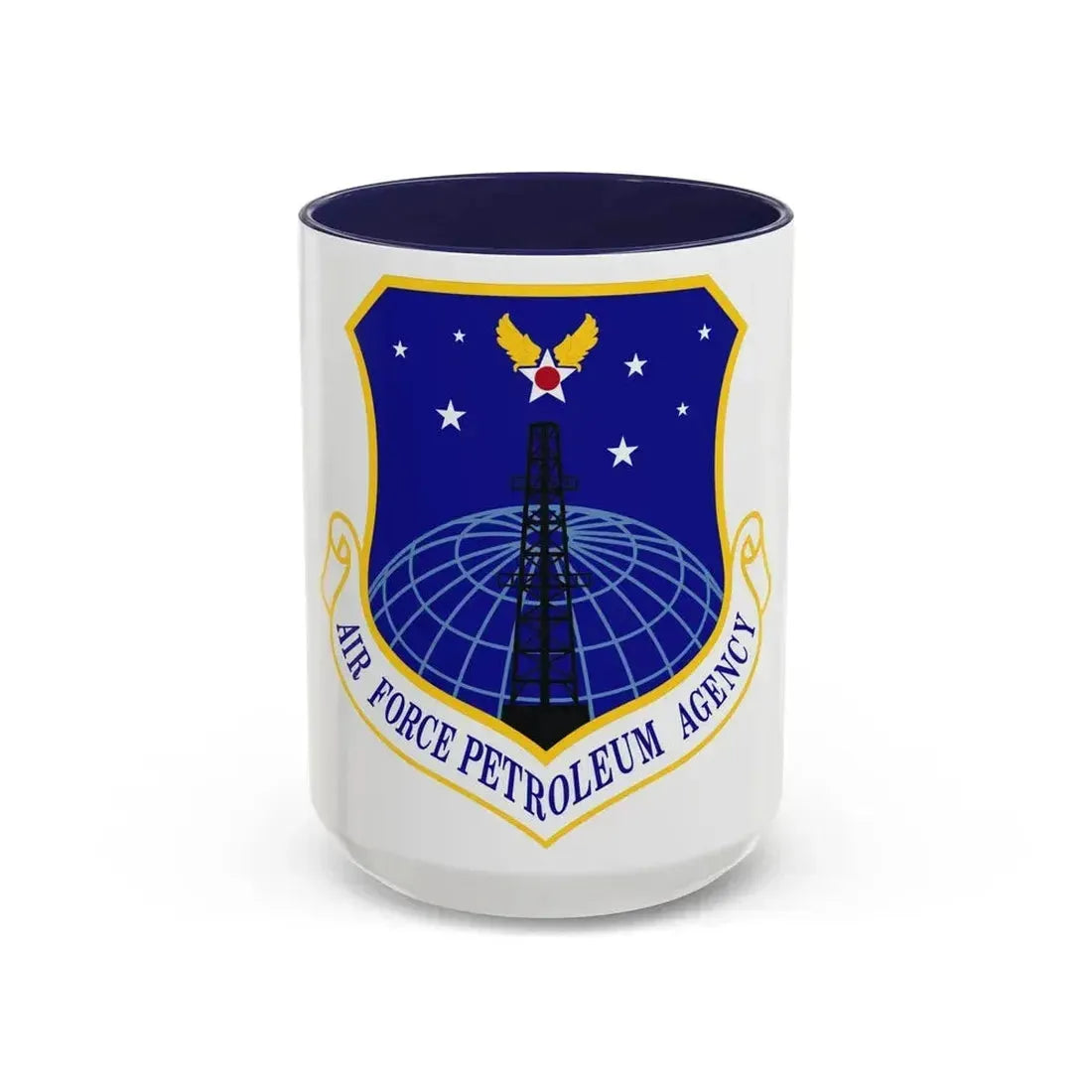 Air Force Petroleum Agency (U.S. Air Force) Accent Coffee Mug 15oz Navy - Go Mug Yourself