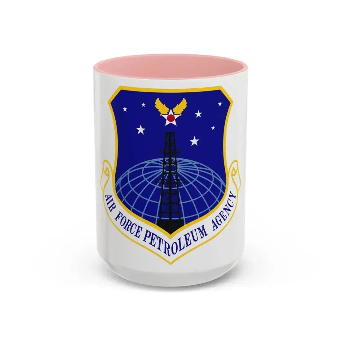 Air Force Petroleum Agency (U.S. Air Force) Accent Coffee Mug 15oz Pink - Go Mug Yourself
