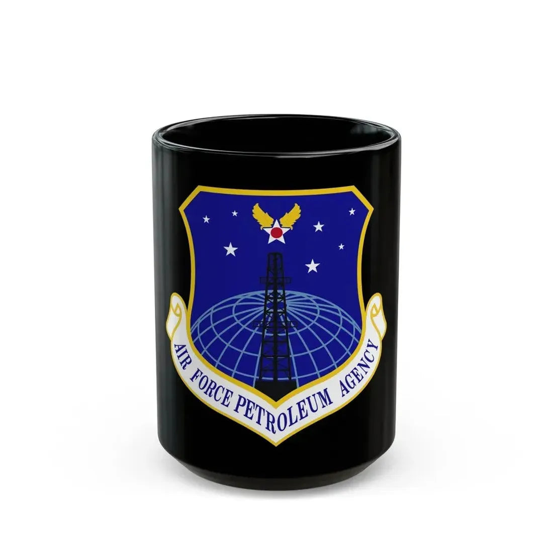 Air Force Petroleum Agency (U.S. Air Force) Black Coffee Mug 15oz - Go Mug Yourself