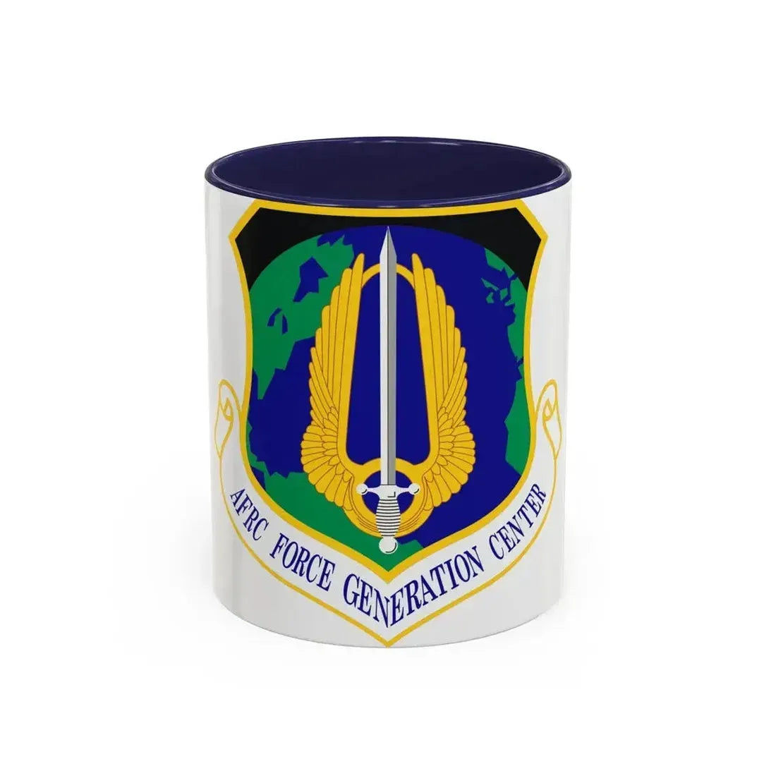 Air Force Reserve Command Force Generation Center (U.S. Air Force) Accent Coffee Mug 11oz Navy - Go Mug Yourself