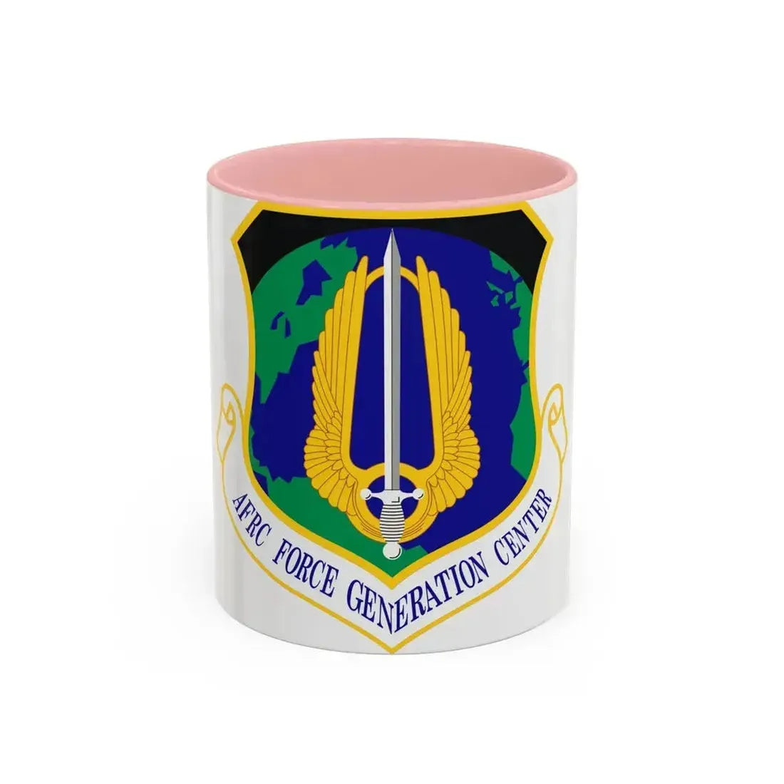 Air Force Reserve Command Force Generation Center (U.S. Air Force) Accent Coffee Mug 11oz Pink - Go Mug Yourself