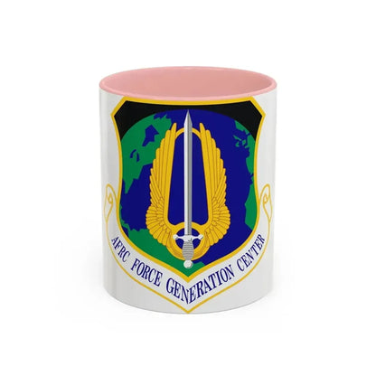 Air Force Reserve Command Force Generation Center (U.S. Air Force) Accent Coffee Mug 11oz Pink - Go Mug Yourself