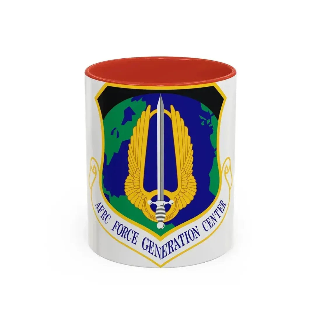 Air Force Reserve Command Force Generation Center (U.S. Air Force) Accent Coffee Mug 11oz Red - Go Mug Yourself