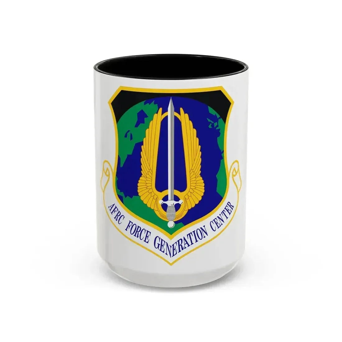 Air Force Reserve Command Force Generation Center (U.S. Air Force) Accent Coffee Mug 15oz Black - Go Mug Yourself