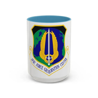Air Force Reserve Command Force Generation Center (U.S. Air Force) Accent Coffee Mug 15oz Light Blue - Go Mug Yourself