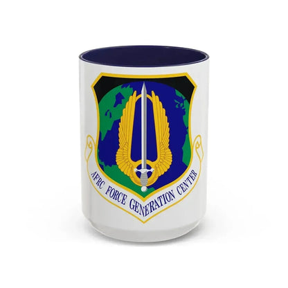 Air Force Reserve Command Force Generation Center (U.S. Air Force) Accent Coffee Mug 15oz Navy - Go Mug Yourself