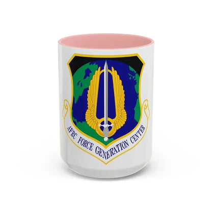 Air Force Reserve Command Force Generation Center (U.S. Air Force) Accent Coffee Mug 15oz Pink - Go Mug Yourself