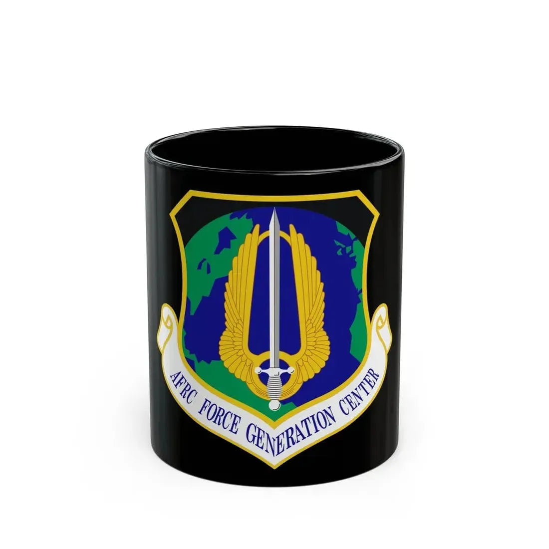 Air Force Reserve Command Force Generation Center (U.S. Air Force) Black Coffee Mug 11oz - Go Mug Yourself