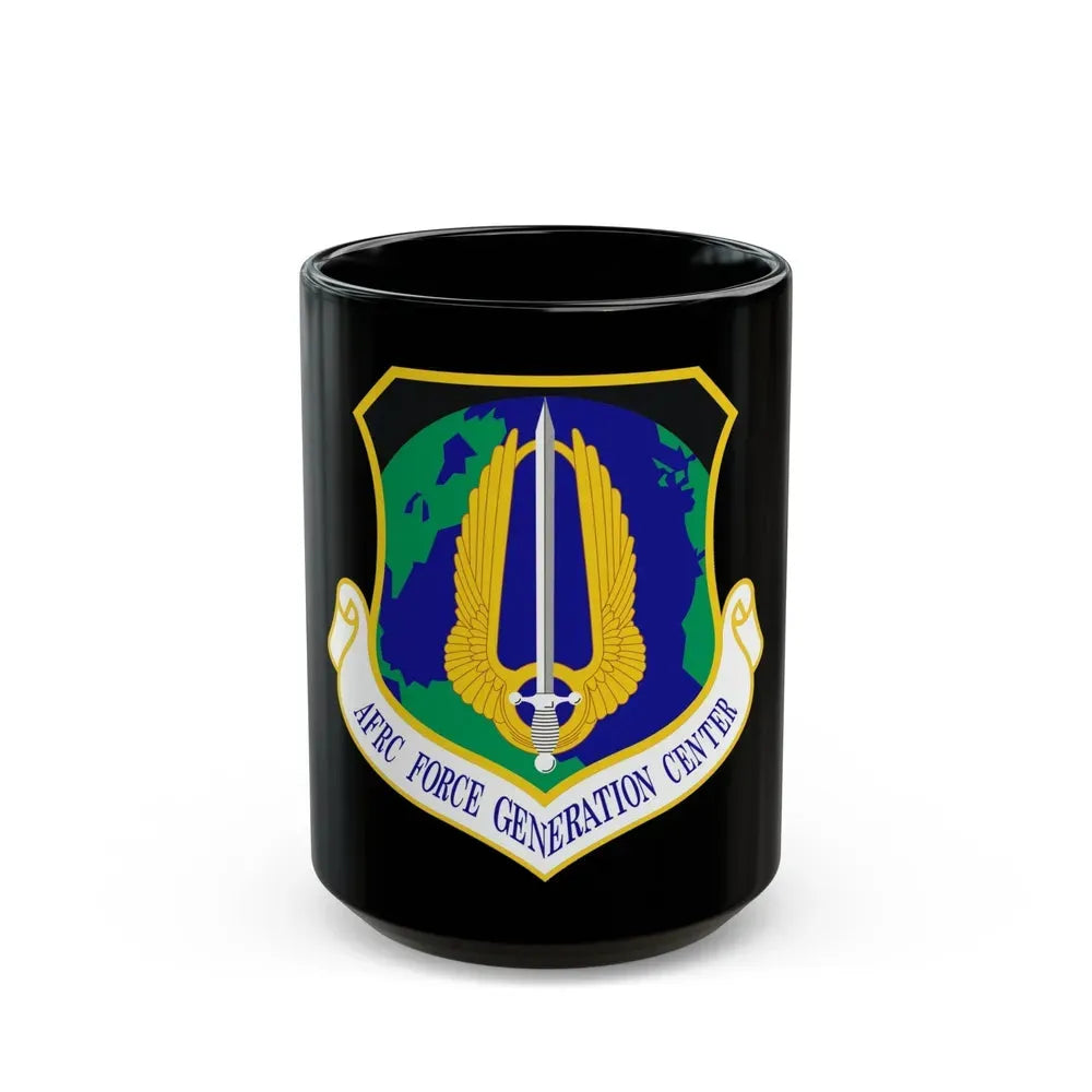 Air Force Reserve Command Force Generation Center (U.S. Air Force) Black Coffee Mug 15oz - Go Mug Yourself