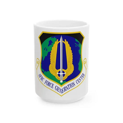 Air Force Reserve Command Force Generation Center (U.S. Air Force) White Coffee Mug 15oz - Go Mug Yourself