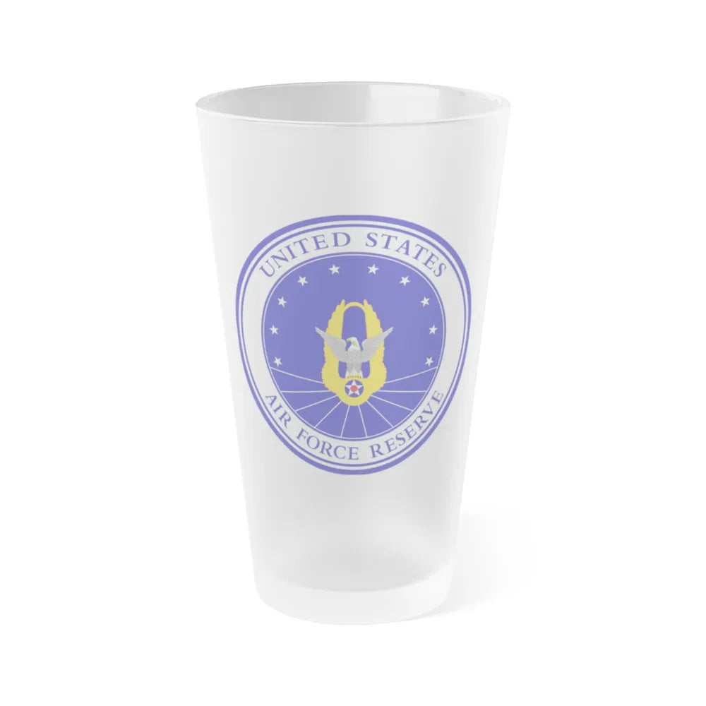 Air Force Reserve (U.S. Air Force) Frosted Pint Glass 16oz-Go Mug Yourself