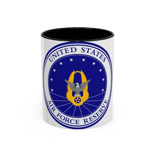 Air Force Reserve (U.S. Air Force) Accent Coffee Mug 11oz Black - Go Mug Yourself