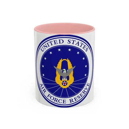 Air Force Reserve (U.S. Air Force) Accent Coffee Mug 11oz Pink - Go Mug Yourself