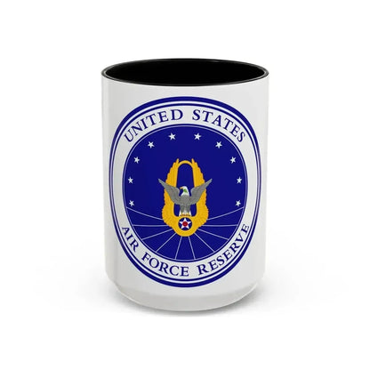 Air Force Reserve (U.S. Air Force) Accent Coffee Mug 15oz Black - Go Mug Yourself