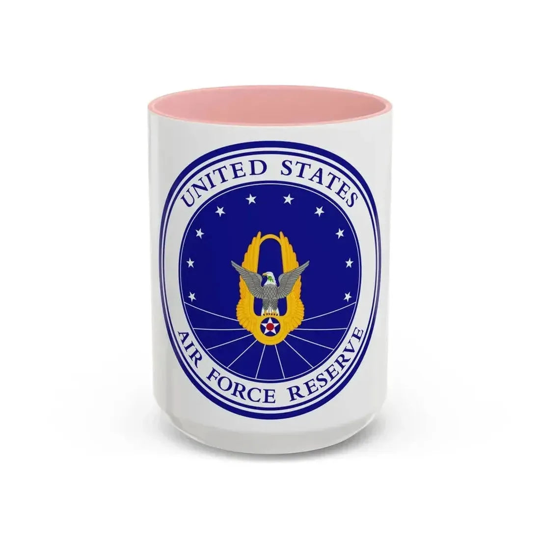 Air Force Reserve (U.S. Air Force) Accent Coffee Mug 15oz Pink - Go Mug Yourself