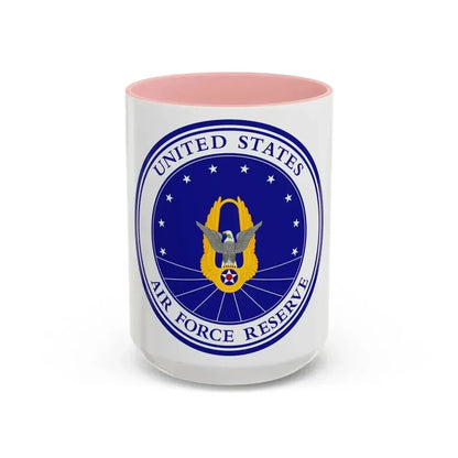 Air Force Reserve (U.S. Air Force) Accent Coffee Mug 15oz Pink - Go Mug Yourself