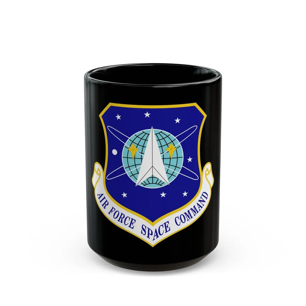 Air Force Space Command (U.S. Air Force) Black Coffee Mug-15oz-Go Mug Yourself