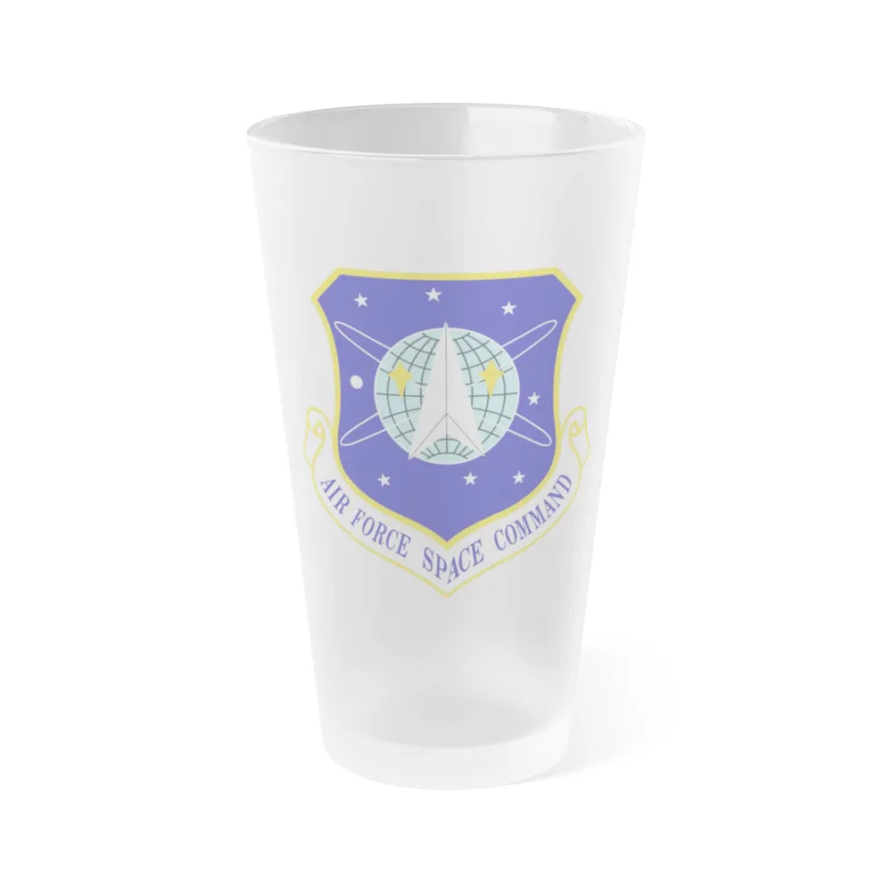 Air Force Space Command (U.S. Air Force) Frosted Pint Glass 16oz-Go Mug Yourself