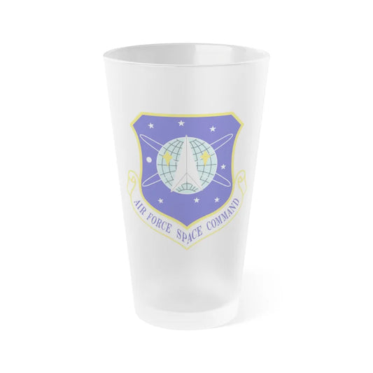 Air Force Space Command (U.S. Air Force) Frosted Pint Glass 16oz-Go Mug Yourself