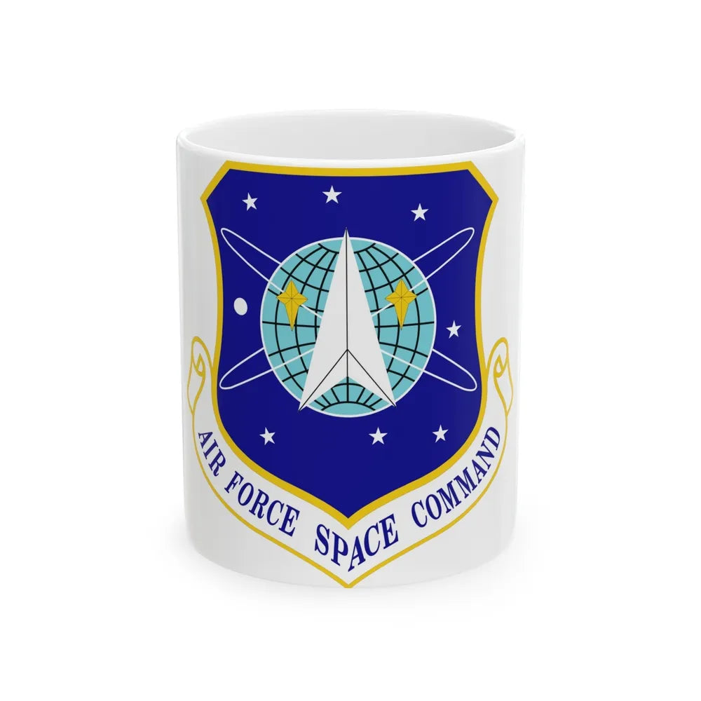 Air Force Space Command (U.S. Air Force) White Coffee Mug-11oz-Go Mug Yourself