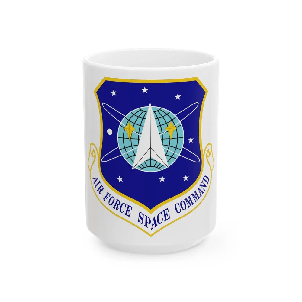 Air Force Space Command (U.S. Air Force) White Coffee Mug-15oz-Go Mug Yourself